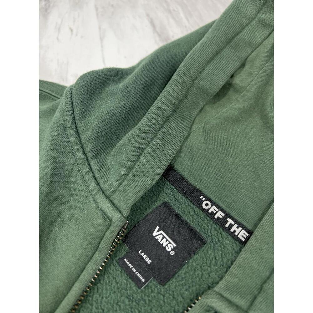 Vans Off The Wall Graphic Hoodie Forest Green Mens Large #9 - Picture 5 of 7